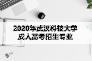 2020年武汉科技大学成人高考招生专业