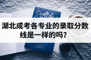 湖北成考各专业的录取分数线是一样的吗？