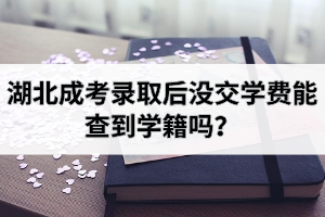 湖北成考录取后没交学费能查到学籍吗？保留学籍是什么意思？