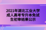 2021年湖北工业大学成人高考专升本免试生初审结果公示