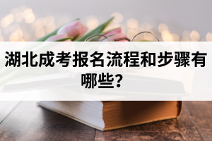 湖北成考报名流程和步骤有哪些？