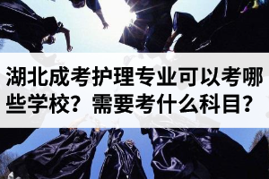 湖北成人高考护理专业可以考哪些学校？需要考什么科目？