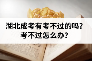 湖北成人高考有考不过的吗？考不过怎么办？