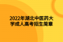 2022年湖北中医药大学成人高考招生简章