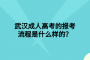 武汉成人高考的报考流程是什么样的？