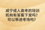 咸宁成人高考的培训机构有答案下发吗？可以带进考场吗？