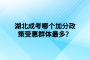 湖北成考哪个加分政策受惠群体最多？