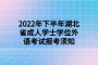 <b>2022年下半年湖北省成人学士学位外语考试报考须知</b>