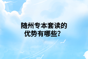 随州专本套读的优势有哪些？