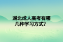 湖北成人高考有哪几种学习方式？