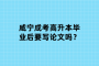 咸宁成考高升本毕业后要写论文吗？