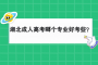 湖北成人高考哪个专业好考些？
