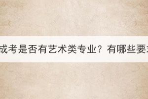 湖北成考是否有艺术类专业？有哪些要求？