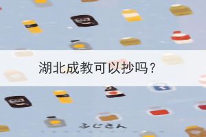 湖北成教可以抄吗？