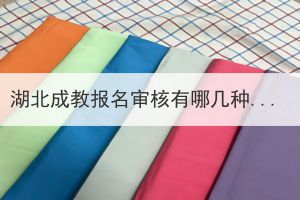 湖北成教报名审核有哪几种结果？